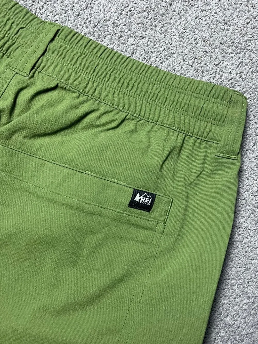 REI Co-op Trailmade Green Shorts Outdoor Hiking Backpacking 8